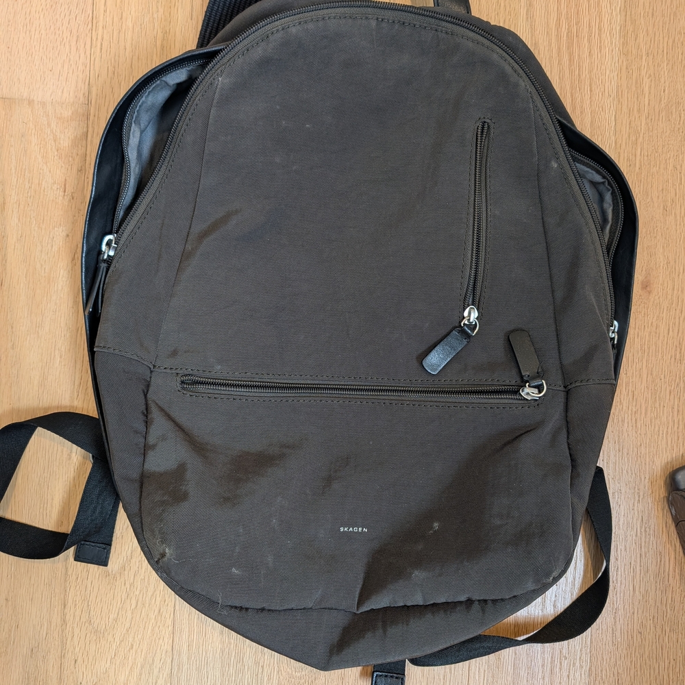 Skagen Olive and Black Backpack - Picture 2 of 6